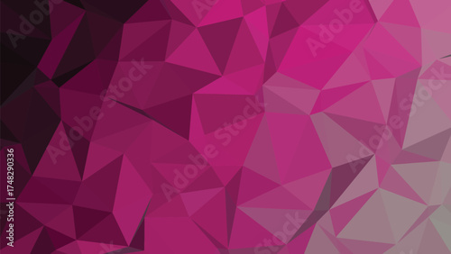 Abstract low poly geometric shapes with vibrant color gradients and clean lines
