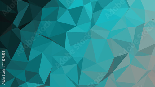 Abstract geometric low poly design with vibrant color gradients and clean lines