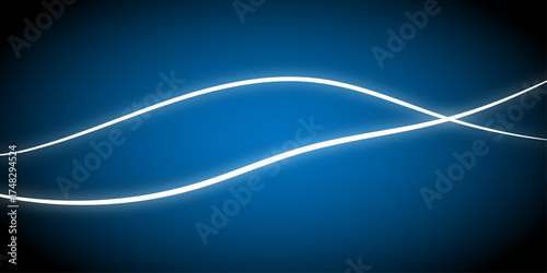 Abstract flowing blue wave lines create a smooth, dynamic backdrop, illustrating a vibrant concept of light and motion. soft, flow, vector, line, backgrounds, waves