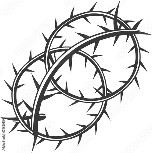black and white vector illustration of a circle