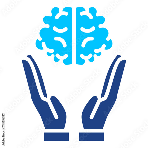 Human Brain Simple Vector Icon Collection