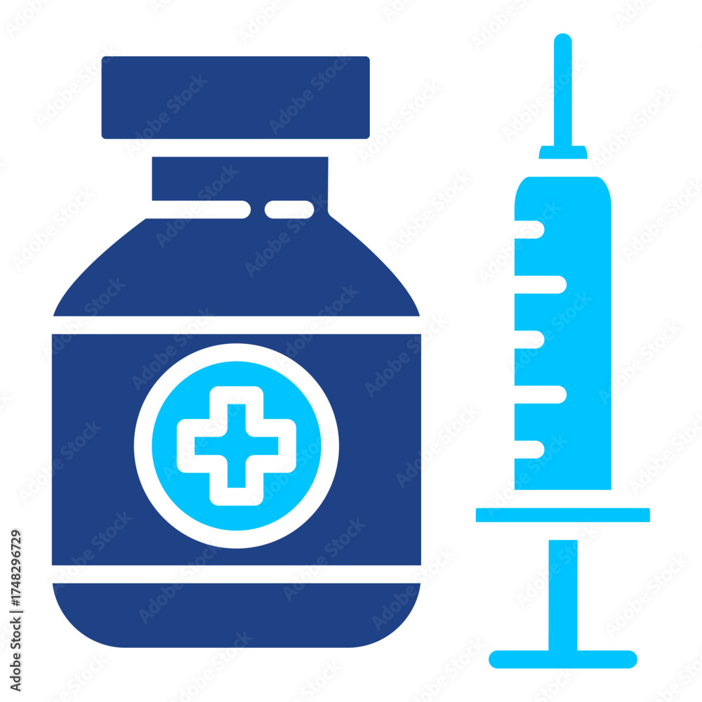 Obraz premium Anesthesia Simple Vector Icon Collection