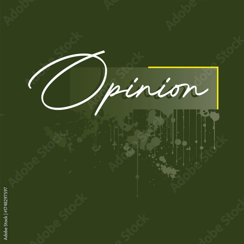 Opinion Simple Design For Print Use