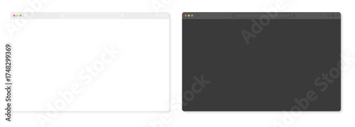 Browser window interface. Website template. Web page mockup. Search system interface. Web browser interface. Empty browser window. Vector graphic EPS 10