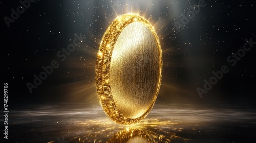 Golden Disc in a Dark Realm