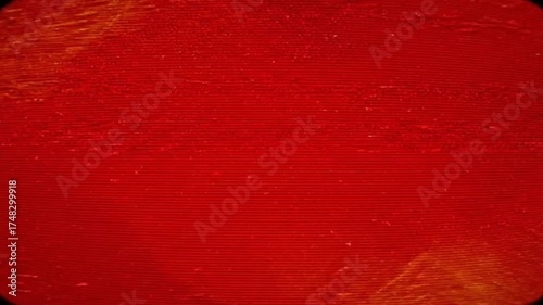 red glitch analog background