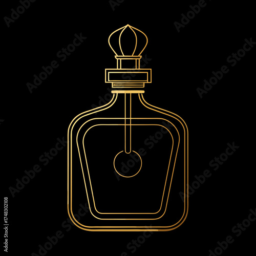 perfume bottle vector illustration