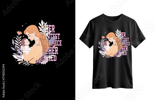 Mother’s Day T-shirt Design Illustration