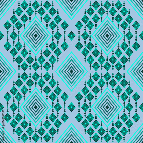 Geometric Ethnic pattern,
Native American tribal fabric, tile, carpet, vector,
illustration design, on background, Pattern fabric pixel, design for background, clothing, decorative, drapery, cloth