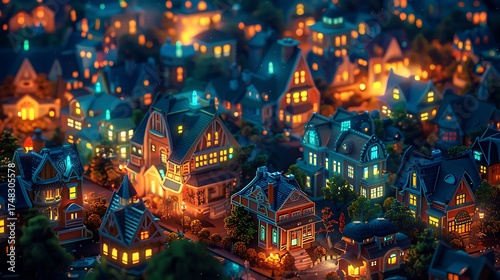 Futuristic Digital Lock and Puzzle Elements in a Neon Cybersecurity Environment