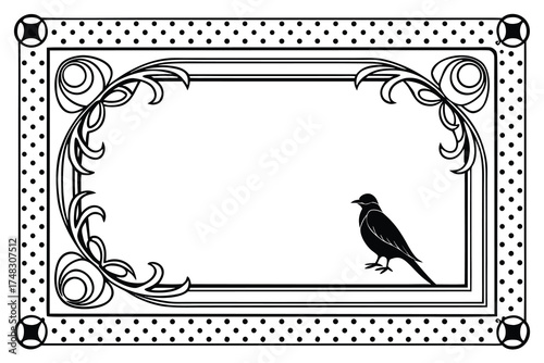 Vintage Blank Ribbon Banners Vector Silhouette – Retro Decorative Label and Scroll Design Elements