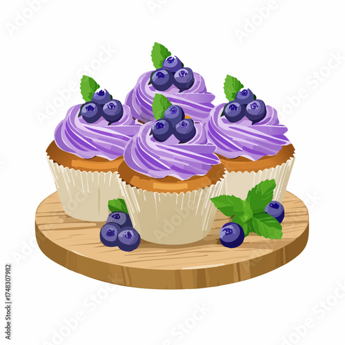 Blaubeer-Cupcakes
