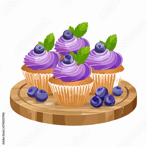 Blaubeer-Cupcakes