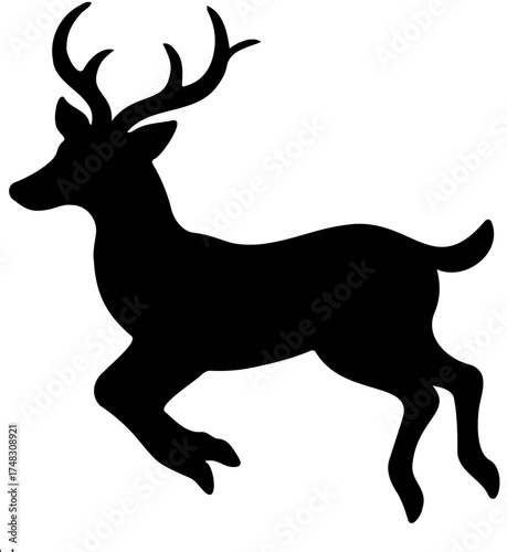silhouette of a deer vector