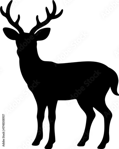 deer silhouette vector