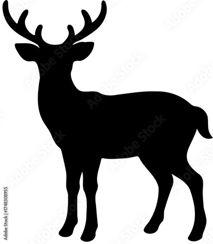 deer silhouette vector