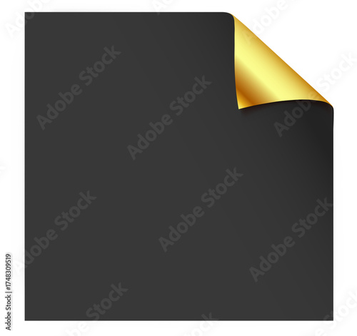 Black Sheet Golden Corner