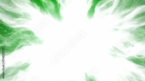 Radiant Burst of Green Light An Abstract Depiction of Energy and Illumination, Evoking Natural Power and Environmental Dynamism