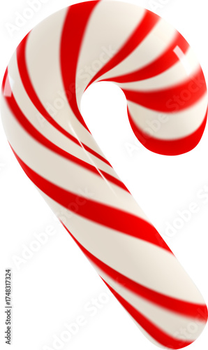 3d Candy Cane