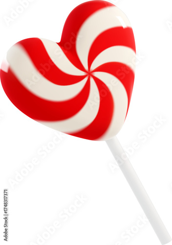 Heart Peppermint Lollipop