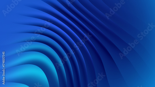 Beautiful blue wave technology background with smooth flowing line grid. Futuristic digital design with a dynamic blue color scheme. Perfect for technology visuals, digital art, sci-fi backgrounds, pr