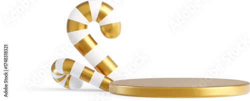 Golden Christmas Podium