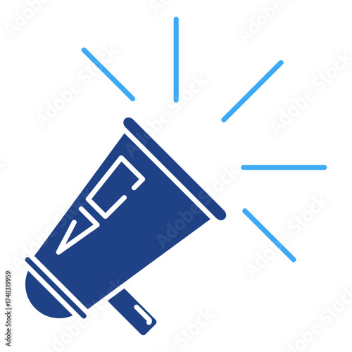 Megaphone Simple Vector Icon Collection