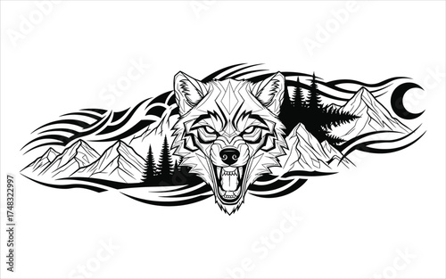 Vectorized design for body sketching, Printing, Wallpaper, Commercial design, Decoration.