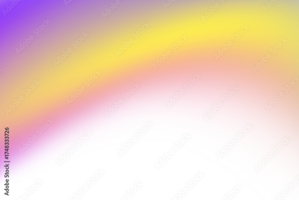 Obraz premium Abstract gradient swirl with purple yellow and pink hues flowing smoothly