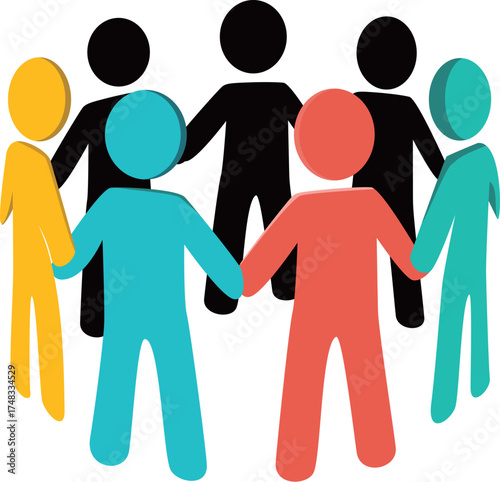 Teamwork and Unity Icon