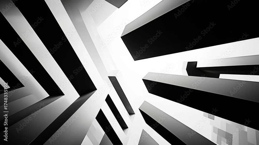 Fototapeta premium Creating a sophisticated business atmosphere through minimalism.