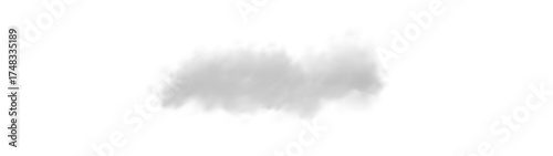 Isolated cumulus cloud illustration