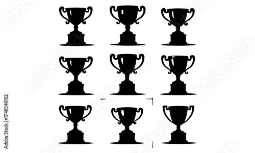 trophy vector design bundle