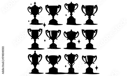 trophy vector design bundle