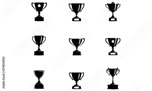 trophy vector design bundle