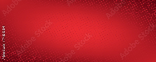 Red diagonal geometric shape with halftone. Modern fiber textured vector eps 10