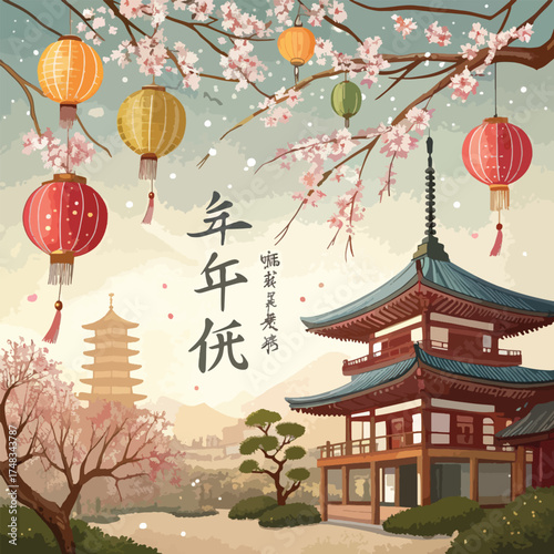 Japanese New year background
