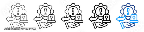 Emergency Response Icon Different Style Outline Collection Set