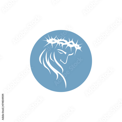 Set of Christ Jesus vector illustration.