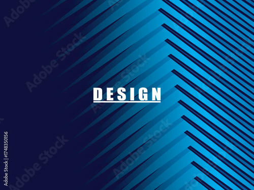Premium background design with diagonal dark blue stripes pattern. Vector horizontal template for digital lux business banner, contemporary formal invitation, luxury voucher, prestigious gift certific