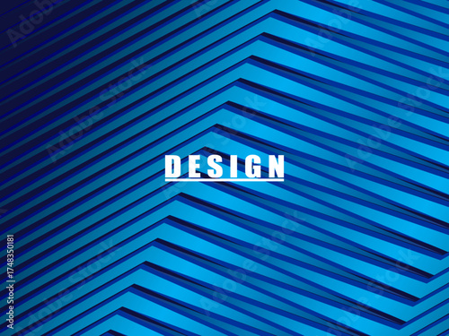 Premium background design with diagonal dark blue stripes pattern. Vector horizontal template for digital lux business banner, contemporary formal invitation, luxury voucher, prestigious gift certific