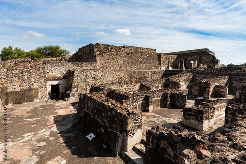 Teotihuacan pyramids landscape in Mexico