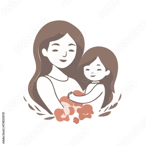 mother's day icon vector 