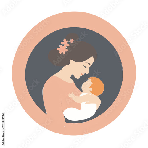 mother's day icon vector 