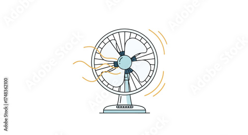 Electric Fan Rotating Fast