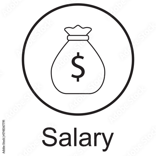 Salary Icon, Understanding Salary Structures, Maximizing Earnings Potential, Negotiating for Better Pay, The Role of Salary in Career Growth, vector