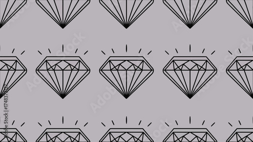 Elegant diamond pattern background for modern designs, shining jewels creating a luxurious and stylish seamless texture for your creative projects