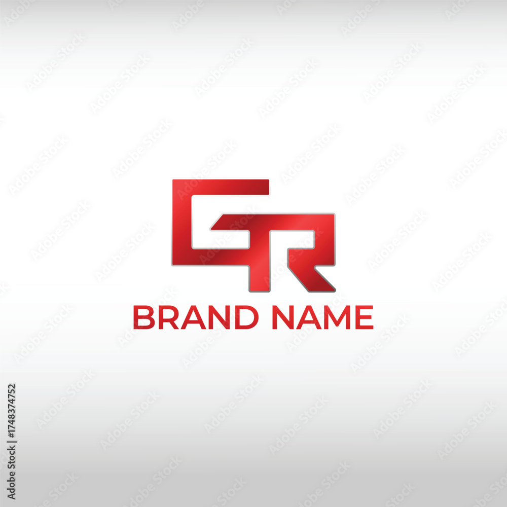 Obraz premium GR Geometric Logo Vector