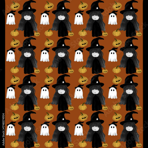 Cute Halloween all hallows eve pattern