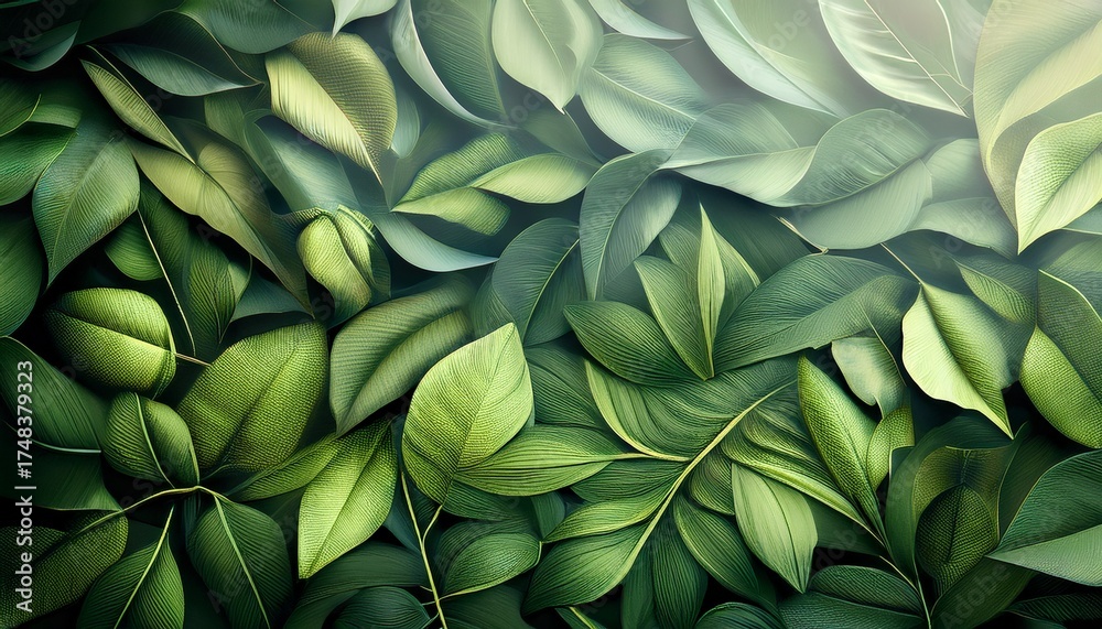 Obraz premium Abstract Background With Leaves